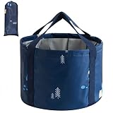 Multifunctional Collapsible Bucket for Soaking Feet, Portable Foot Bath Bag, Foot Spa Soaking Feet Home Pedicure Basin Outdoor Camping for Washing, Fishing Wait Handy Carrying Bag, Large