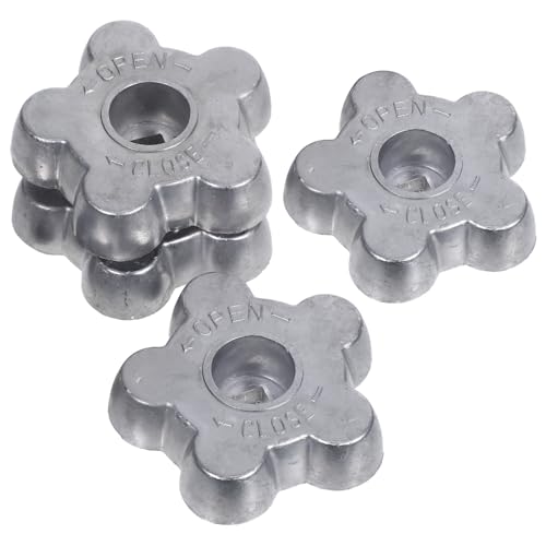 NAMOARLY 4pcs Gas Valve Handle Aluminum Alloy Replacement Handwheel Industrial Control Knob Anti-Slip Gas Cylinder Regulator Handle for Tank Operation