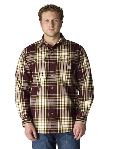 Image of Carhartt Men's Hubbard Loose Ls Plaid Shirt