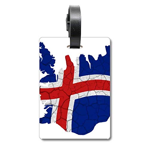 Étiquette voyage Islande drapeau abstrait pour vos vacances
