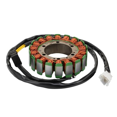 WOOSTAR 18 Coil 3 Wire Magneto Stator Replacement for VF700 VF750 VF1100 1982-1986 Magna Sabre OEM 31120-MB2-691 31120-MB6-014 31120-MB6-701 31120-MB1-024 31120-MK3-004 31120-MB0-415 31120-ME9-005
