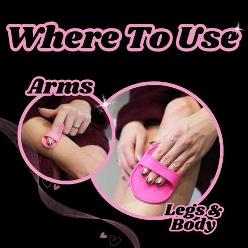 TRIXES Epilier-Pad für weiche Haut an Beinen, Armen, Gesicht und Oberlippe