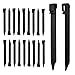 Meision 20stk Kunststoffnägel Erdanker 25cm, Rasenkante Kunststoff Robust, Kunststoff Heringe Schwarz Geeignet für Weiche Böden in Rasenflächen und Gärten Boden/Deckenablauf günstig Kaufen-Meision 20stk Kunststoffnägel Erdanker 25cm, Rasenkante Kunststoff Robust, Kunststoff Heringe Schwarz Geeignet für Weiche Böden in Rasenflächen und Gärten