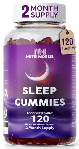 Bonus Size 120 Sleep Gummies for Adults Sugar Free Magnesium Sleep Gummies Chewable Raspberry Flavored Natural Non-GMO Vegan Valerian Root Passion Flower and L-Theanine