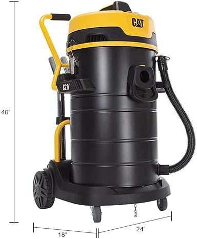 Miniatura 9 de Cat Aspiradora de acero inoxidable HEPA húmedoseco, tapa de 21 galones.