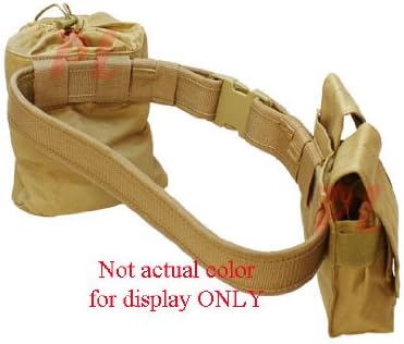 BLACK-Molle Tactical Dragonspine Utility Belt System Dump Pouch Mag Holder Pouches
