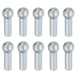 Profelinx Gym Cable Accessories, 10 Ball Shape Terminals for 4mm Cable core, Wire Rope Joint Interface Replacement Port, Nylon Ball Stopper, Cable Connector