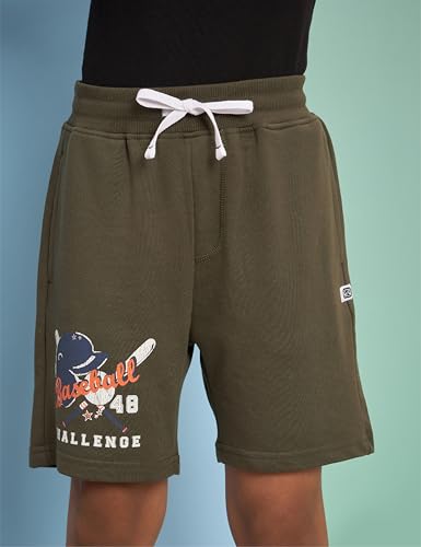 Image of Amazon Brand - Symbol Boys Cotton Rich Stretchable Knit Terry Shorts | Age 2-14 Years