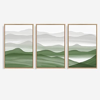 signwin 3 Piece Framed Canvas Wall Art Colorful...