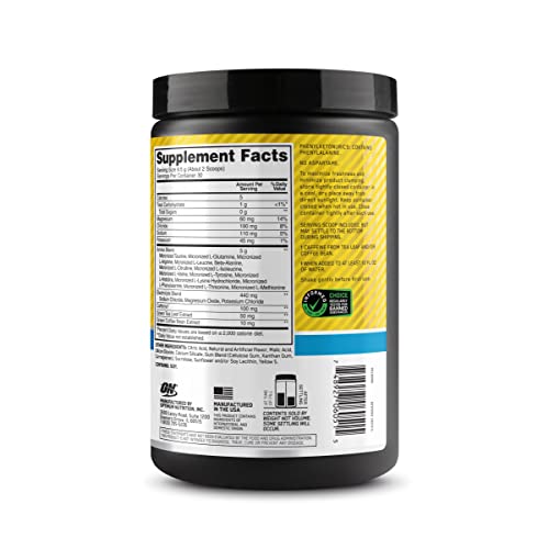 Optimum Nutrition Amino Energy Plus Electrolytes Energy Drink Powder, Caffeine For Pre-Workout Energy, Amino Acids / Bcaas For Post-Workout Recovery, Pineapple Twist, 30 Servings (Packaging May Vary) #TOP1
