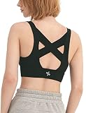 [XEXYMIX] ヨガウェア トップス パッド付き ブラトップ タンクトップ ノースリーブ レディース XT4335F X クロスバック M ブラック