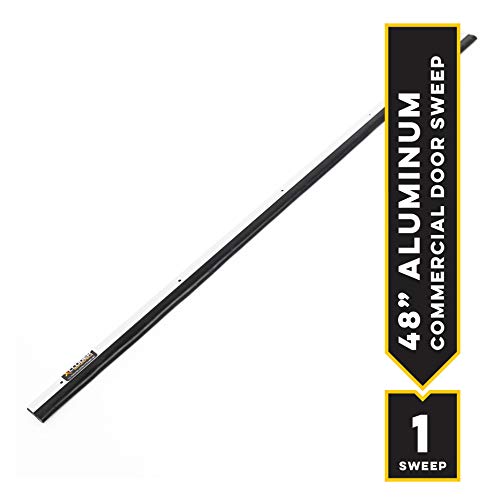 Xcluder Commercial Pest Control Door Sweep, 48", Aluminum; Guaranteed to Stop Mice
