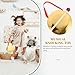 1Set Mini Copper Gong Hand Percussion Instrument for Festivals Parties and Concerts Crisp Sound Convenient Hanging Design Fun for Family and Friends