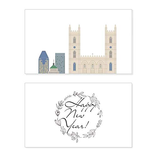 Tarjeta de Año Nuevo inspirada en Canadá para decorar tu hogar y compartir deseos de paz