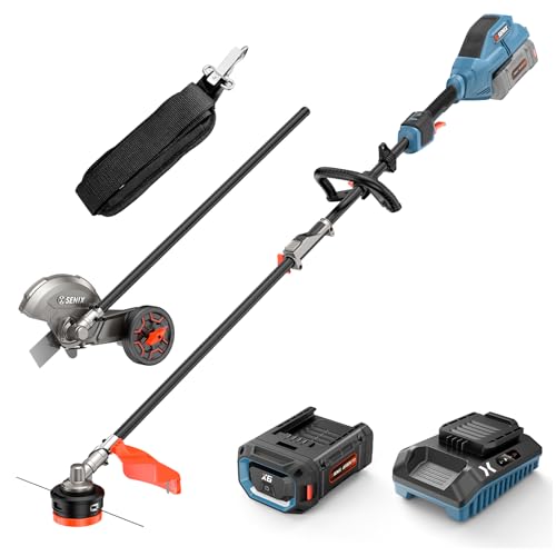 SENIX X6 60V 16'' Cordless Weed Wacker & 8'' Edger Combo, (PHX6-M)