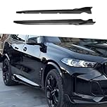 JKGBUK 2 Pezzi Auto Pedane Laterali per BMW X5 G05 2020-2024, AntiGraffio Minigonne Laterali Auto Anti Collisione Auto Alettoni Laterali Pedane Laterali Auto Accessori