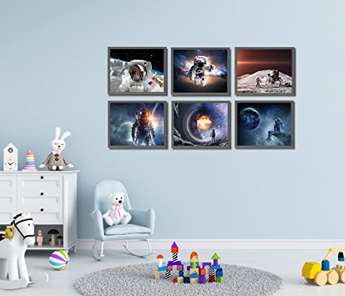 Chenjingling Outer Space Astronaut Decoration Poster ,6-Pack 8 X 10 Inches (Frameless) Suitable For Space Lovers thumb #5
