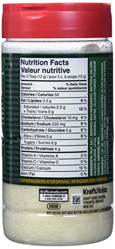 Kraft Cheese Parmesan Grated 250Gm #TOP2