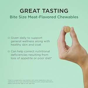 Pet-Tabs Plus Multivitamin and Mineral Supplement for Dogs with Special Nutritional Needs, Chewable Tablet, 60 Count Bottle Pet-Tabs Plus Multivitamin and Mineral Supplement for Dogs with Special Nutritional Needs, Chewable Tablet, 60 Count Bottle