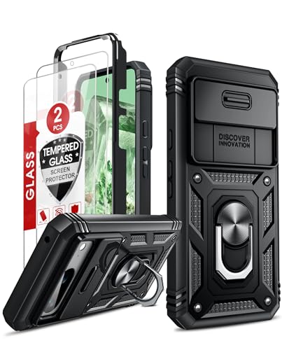 LeYi for Pixel-8 Case Military-Grade Heavy Duty Protection, Black