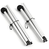 Tent Poles Replacement 2 Set 6.6ft Foldable Aluminium Sun Shade Poles with Tie-Down Ropes Lightweight Portable for Camping, Hiking, Backpacking, Outdoor