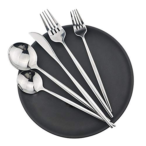 Ménagère en acier inoxydable 18/10 chic pour table élégante