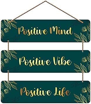 Artvibes Positive Mind Designer Wall Hanging Wooden Art