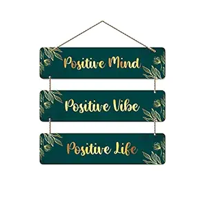 Artvibes Positive Quotes Wooden Hanging for Home Decor | Office | Living Room |Bedroom | Gifts | Quotes Decorative Items | House Decoration | Artworks Wall Hangings (WH_5310N)