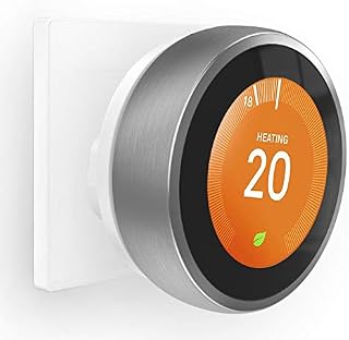 HOLACA Thermostat Socket Holder for Nest Learning Thermostat 3Rd Generation with Power Cable, Wall Mount Stand Compatible with 3Rd Nest Learning Thermostat