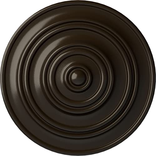 Ekena Millwork CM13CLSHF 13 1/4"OD X 1/2"P Classic Ceiling Medallion Fits Canopies Up to 4 1/8", Stone Hearth