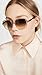 Ray-Ban Womens RB1973 Square II Square Sunglasses, Transparent Light Brown/Clear Gradient Brown, 53 mm