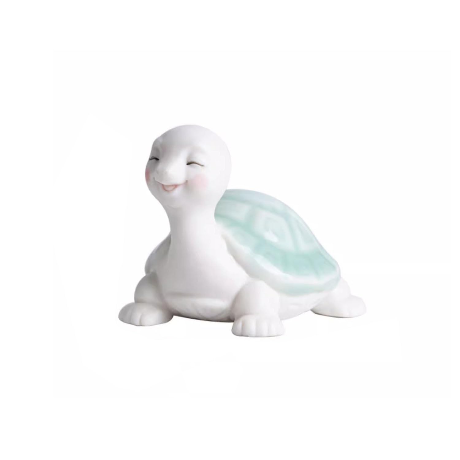Adornos de cerámica para mascotas de té estatua exclusiva de tortuga linda