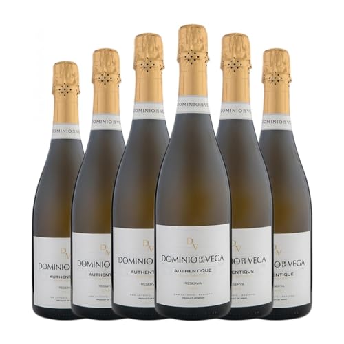 Dominio de la Vega Authentique Brut Nature Cava 75 cl Espumoso blanco (Caja de 6 Botellas de 75 cl)