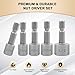 XUDYVCO 10PCS Power Nut Driver Set for Impact Drill, Professional Metric & SAE Nut Drivers Bit Set with Tight Fit Storage Holder, Drill Socket Set with Ridge Design 1/4 Hex Shank for Wide Compability