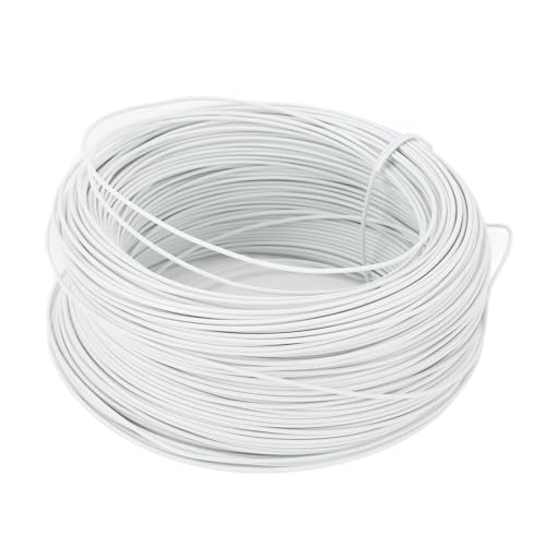 Alambre galvanizado para hobbies, alambre redondo resistente y anti desvanecimiento 0.55 85m para granja (Blanco) miniatura 4