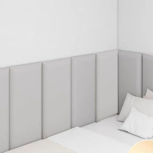 Headboard Panels for Wall, Peel and Stick Twin, Full,Queen Headboard Sized, 3D Anti-Collision Soundproof Self-Adhesive Wall Panel Easy to Install,E,60x30cm/3 Pcs