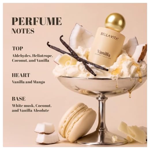 BELLAVITA Gourmet Collection Vanilla | Long Lasting Perfume for Man and Woman | EDP 100ml | Musk, Fruity Premium Unisex Fragrance for Men and Women