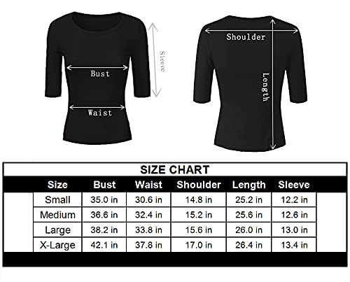 Viioo Women's Basic Half Sleeve Crew Neck T-Shirt Casual Solid Slim Cotton Top(White/O-Neck,M) #TOP6