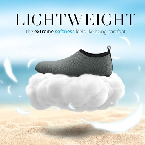 Image of Homitem Water Shoes for Women Men Aqua Socks Swim Beach Pool River Slip-On Barefoot Quick-Dry Vacation Cruise Essentials Accessories for Yoga Kayak Sports