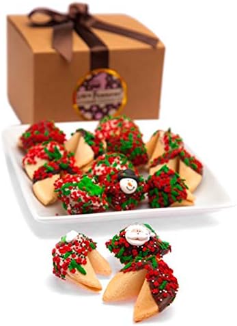 Christmas Fortune Cookies in Gift Box