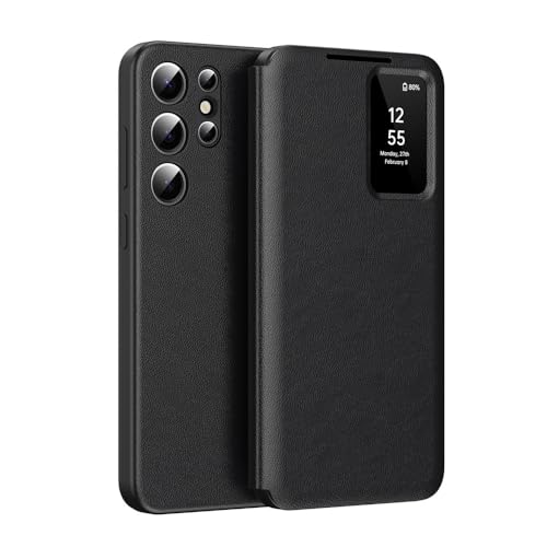 Samsung Galaxy S25 Ultra/S25 Plus/S25�p�t���b�v�P�[�X�A�J�[�h�X���b�g�t���X�}�[�g�T�C�h�E�B���h�E�t�H���P�[�X�A�ϏՌ��ی�r�W�l�X���U�[�J�o�[�A�u���b�N�AS25 Plus