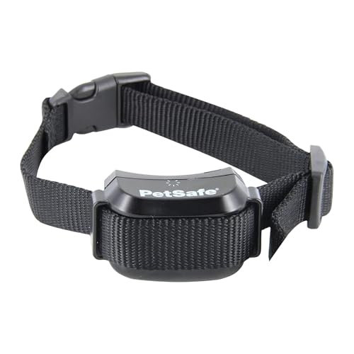 PetSafe YardMax Dog Fence Collar, Electric Dog Containment Waterproof Collar, Fits Dogs 5 lb & Up, Adjusts to Fit Neck Sizes 6-28 in, (Black) - from The Parent Company of Invisible Fence Brand
