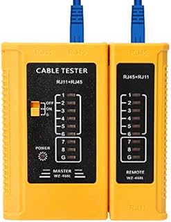 QWORK Network Cable Tester, LAN Wire Ethernet Cable Tester RJ45 RJ11 RJ12 CAT5 CAT6 UTP USB Wire Test Tool (Battery Not Included)