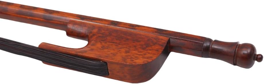 Yinfente Violin Bow 4/4 Full Size Snakewood Baroque Style Long Screw Outward timber Natural Black Bow Horse Hair Well Balance