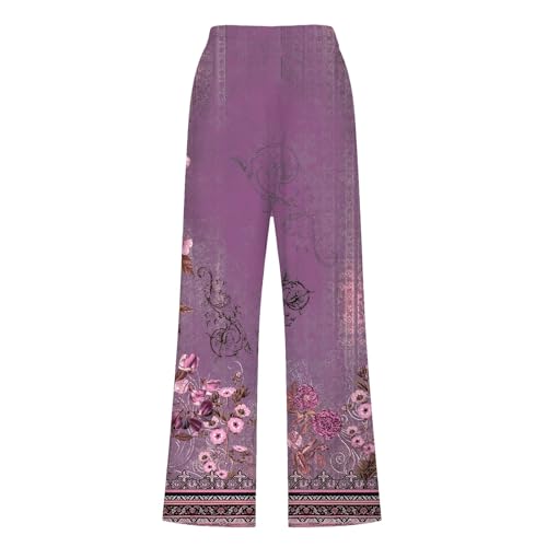 Womens Capris with Pockets Loose Fit Trendy Floral Print Capri Pants Elastic Drawstring Fashion Cargo Shorts Hiking Joggers4