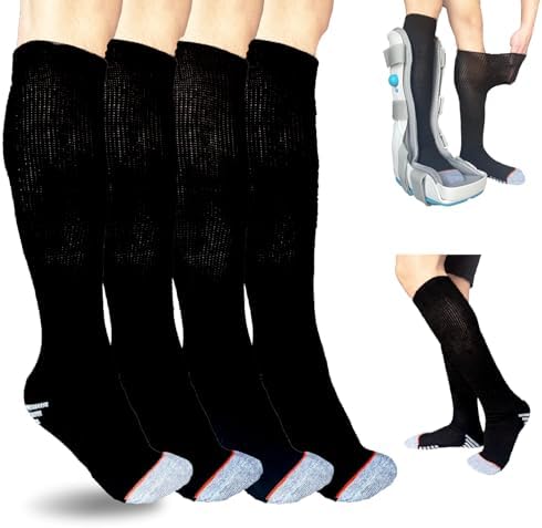 Walking Boot Socks air Cam Walker Cast Socks 2 Pairs Fracture Boot Brace Sock Surgical Orthopedics Sock for Men Women