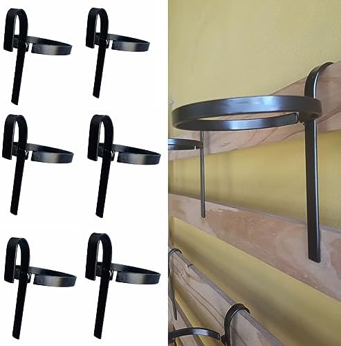 Genérico Kit 6 Suporte Vaso N3 Plantas Jardim Vertical 16cm Diame...