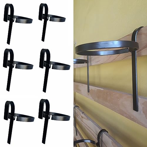 Genérico Kit 6 Suporte Vaso N3 Plantas Jardim Vertical 16cm Diame...