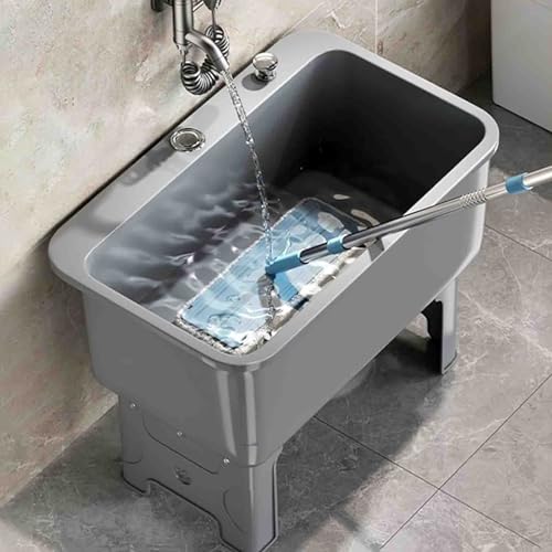 Catálogo para Comprar On-line Cocinas independientes Top 5. 34 Fregadero portátil para fregona con kit de desagüe, fregadero independiente para uso en interiores y exteriores, ideal para lavaderos, cocinas y baños.(40x40x46.5)