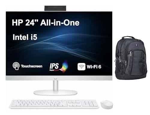 Image of HP 24 Business All-in-One 23.8 inch Touchscreen IPS FHD Display (Intel i5-1334U, 16GB DDR4, 8TB PCIe SSD, Intel UHD, WiFi 6, Webcam, Bluetooth 5.3, Win 11 Pro) w /Premium Backpack